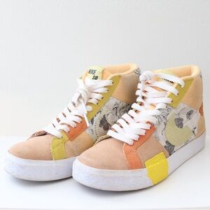 NIKE SB ZOOM BLAZER MID PREMIUM MELON TINT-CITRON TINT-WHITE SZ 5 [DM0859-800]